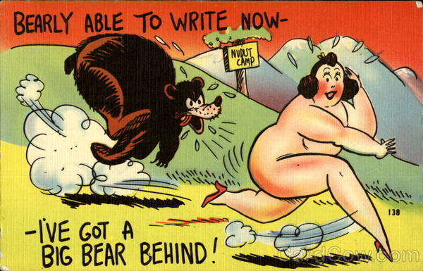 Bearly Able To Write Now Comic, Funny