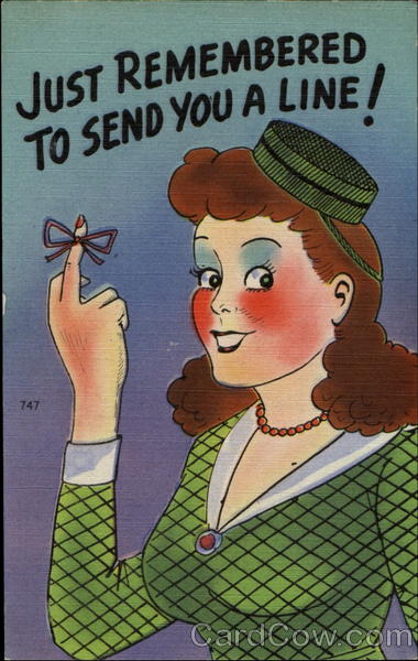 Just Remembered To Send You A Line! Comic