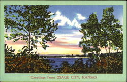 Greetings From Osage City Kansas Postcard Postcard