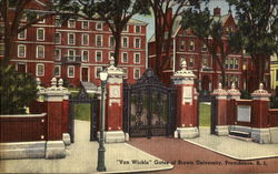 Van Wickle, Gates of Brown University Postcard