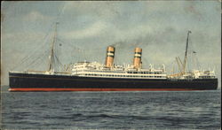 SS Veendam Postcard