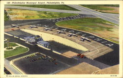 Philadelphia Municipal Airport Postcard