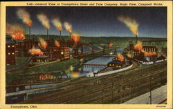 General View Of Youngstown Sheet And Tube Company Night View General View Of Youngstown Sheet And Tube Company Night View