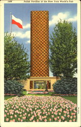 Polish Pavilion At The New York World's Fair Postcard