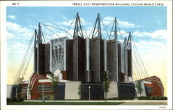 Travel And Transportation Building 1933 Chicago World Fair Postcard Postcard