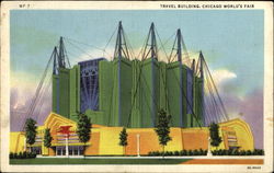 Travel Building 1933 Chicago World Fair Postcard Postcard
