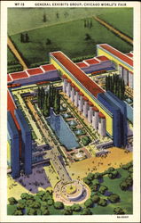 General Exhibits Group 1933 Chicago World Fair Postcard Postcard