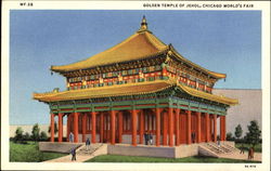 Golden Temple Of Jehol 1933 Chicago World Fair Postcard Postcard