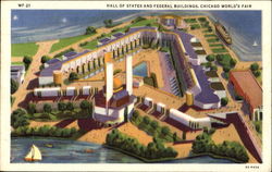 Hall Of States And Federal Buildings Postcard