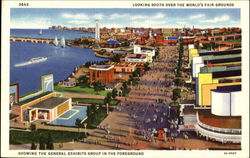 Looking South Over The World's Fair Grounds Postcard