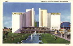 Chrysler Building 1933 Chicago World Fair Postcard Postcard