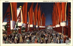 Avenue Of Flags Postcard