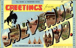 Greetings From Cheyenne Wyoming Postcard Postcard