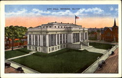 City Hall And Memorial Plaza Postcard