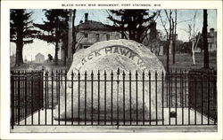 Black Hawk War Monument Postcard