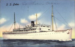 SS Cuba P. & O. Steamship Company Postcard