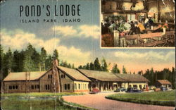 Pond's Lodge Island Park, ID Postcard Postcard