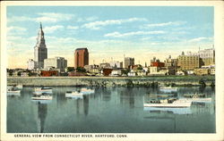 General View From Connecticut River Postcard