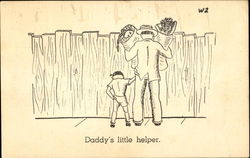 Daddy's Little Helper Postcard
