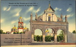 San Vicente Mission Mexico Postcard Postcard