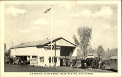 Entering California Blythe, CA Postcard Postcard