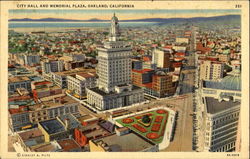 City Hall And Memorial Plaza Postcard