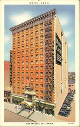 Hotel Cecil, 7th and Main Sts Postcard