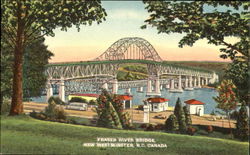 Fraser River Bridge Postcard