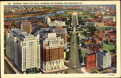 Parkway From City Hall Postcard