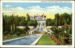 Charles M. Schwab Summer Home Loretto, PA Postcard Postcard