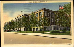 High School Allentown, PA Postcard Postcard