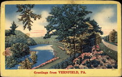 Greetings From Vernfield Postcard