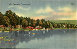 Lake Nuangola Scenic, PA Postcard Postcard