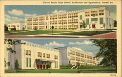Farrell Senior High School Auditorium And Gymnasium Pennsylvania Postcard Postcard