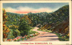 Greetings From Russellton Postcard
