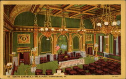 Senate Chamber, State Capitol Harrisburg, PA Postcard Postcard