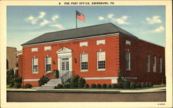 The Post Office Ebensburg, PA Postcard Postcard