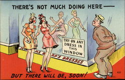 There's Not Much Doing Here Postcard