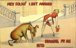 Hey Folks! I Just Arrived Postcard