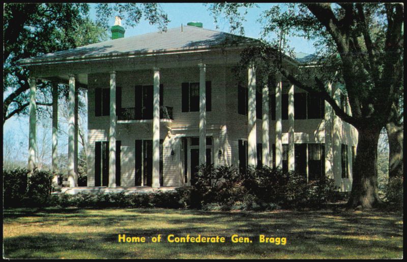Home of Confederate Gen. Bragg Mobile Alabama