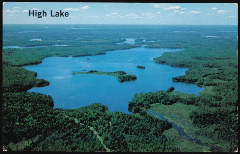 High Lake Aerial View Wisconsin Guy A. Wyman