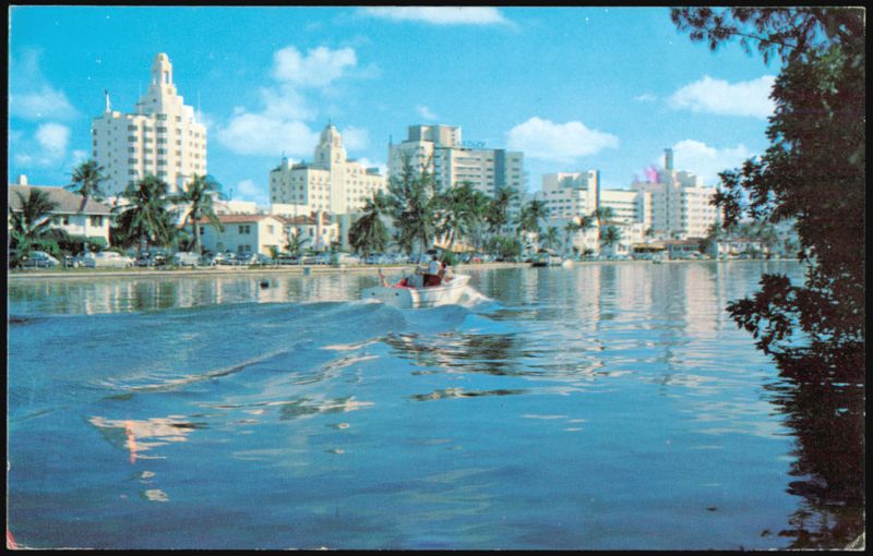 Hotel Row and Indian Creek, Miami Beach, Florida
