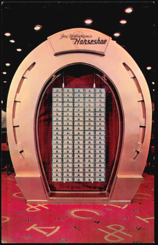 Joe W. Brown's Horseshoe Club One Million Dollars Display Las Vegas Nevada