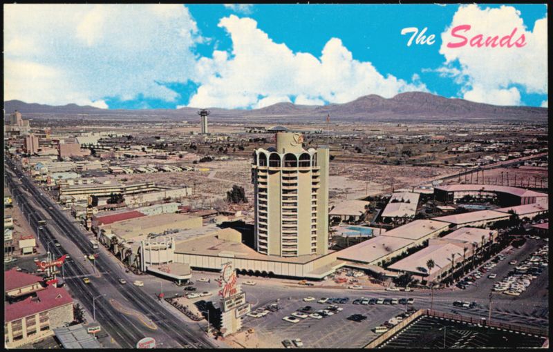 The Sands Hotel - Aerial View of Gardens and Ultra Modern Architecture Las Vegas Nevada