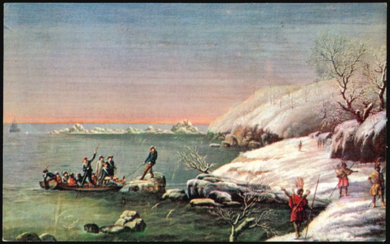 Landing of the Pilgrims at Plymouth Massachusetts in 1620