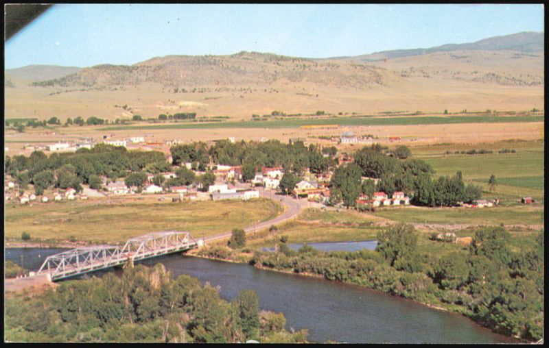 Birdseye View of Ennis and the Madison River Montana