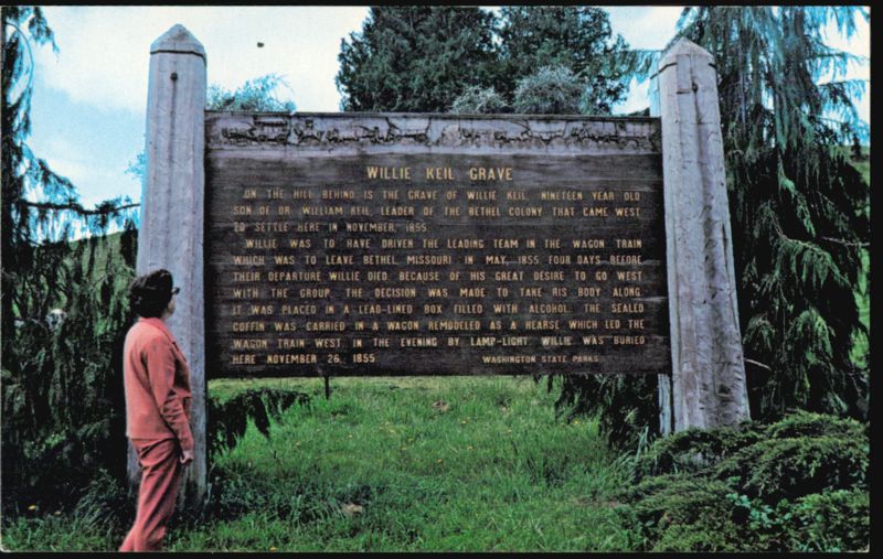 Willie Keil Grave Historical Marker Menlo Washington