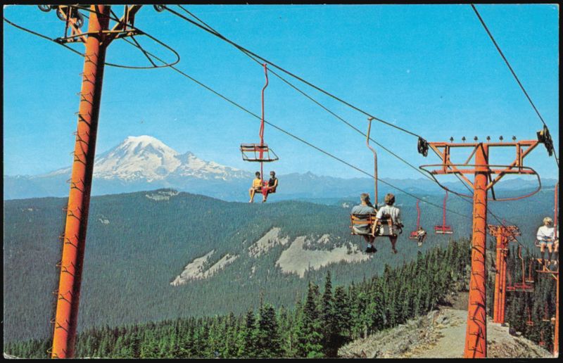 Summertime Pleasure Riding the Chairlift at White Pass Washington