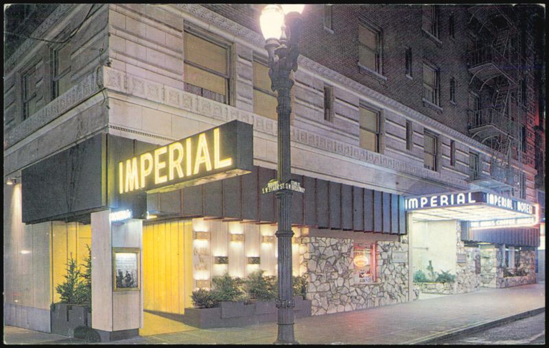 Imperial Hotel at 400 Southwest Broadway at Stark Portland Oregon