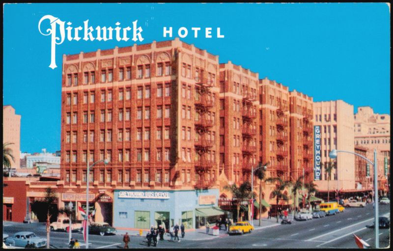 Pickwick Hotel and Greyhound Bus Depot San Diego California